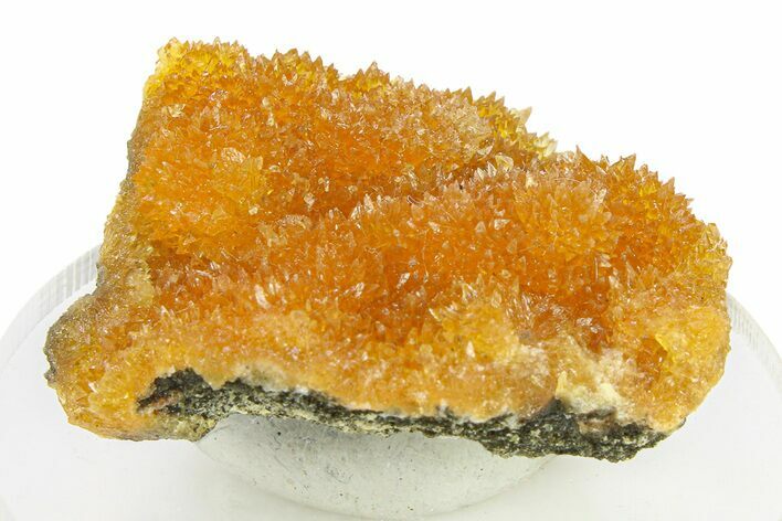 Intense Orange Calcite Crystal Cluster - Poland #282224